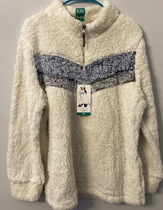 Weatherproof Tops - Weatherproof Vintage Ladies Sherpa 1/4 Zip Pullover Jacket SZ X LargeChevron NWT